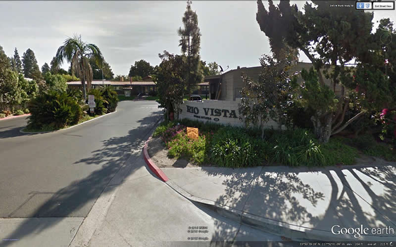 Entrance Rio Vista Mobile Estates - Sierra Corporate Management Headquarters