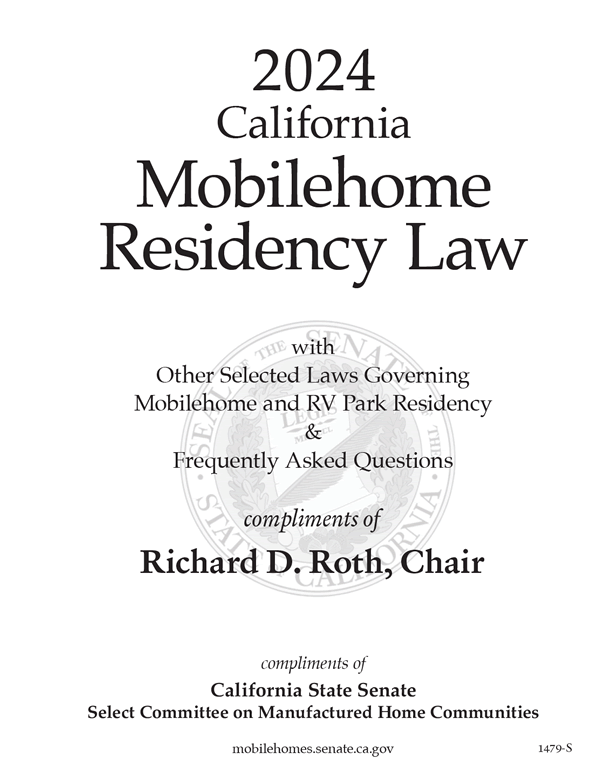 2024 California Mobilehome Residency Law