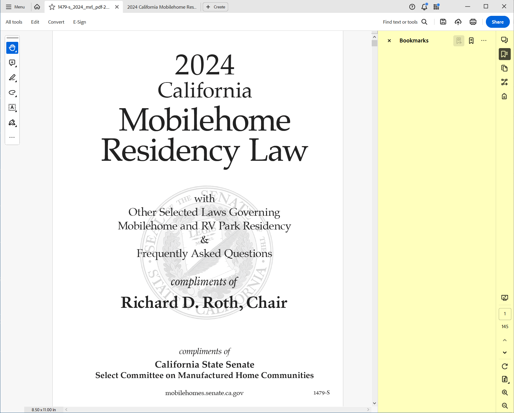MRL Bookmarks (Senate PDF)